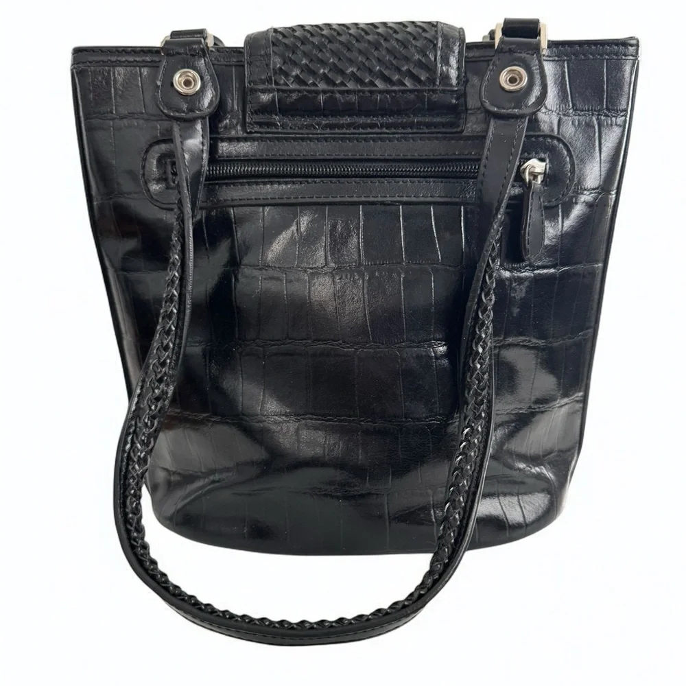 Vintage Marc Chantal MC black leather shoulder bag